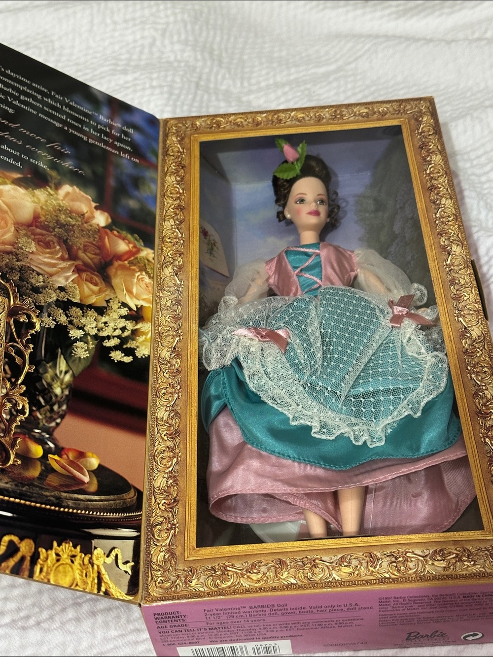 Hallmark 1997 Special Edition Fair Valentine Barbie In Box